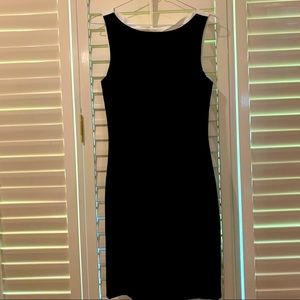 H&M Black Dress with White Back Cut-out